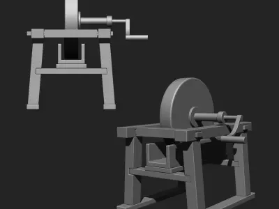 Medieval Objects Imm Brush Pack 21 in one Vol 2 3D model