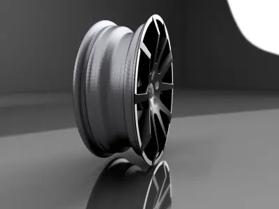Car Rim 19 Wheel Real 3D model