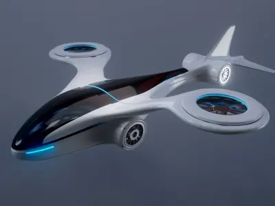 scifi drone futurestic 3D model