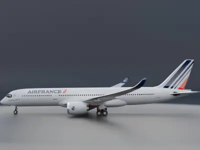 Airbus A350-900 XWB Airfrance Livery 3D model