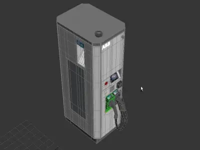 ABB Terra 53 EV Electric car charging station 3D model