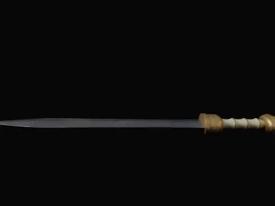 Roman Gladius Sword Low-poly pbr Free low-poly 3D model