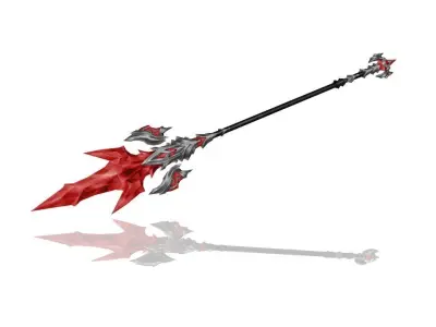 Legendary Spear Low-poly 3D model