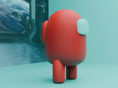 Among Us-Red 3D model