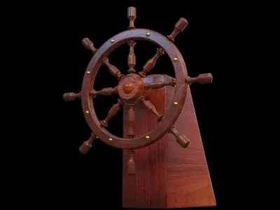 Steering the ship 3D model
