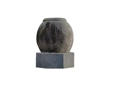 Korean Traditional Jar Statue  3D model