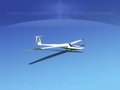 Glaser Dirks DG200 15Mtr Sailplane V06 3D model