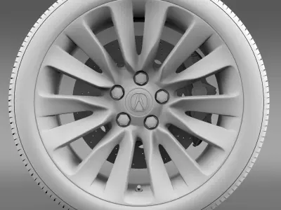 Acura RLX wheel 3D model