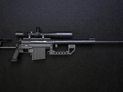 CheyTac M200 Intervention 3D model
