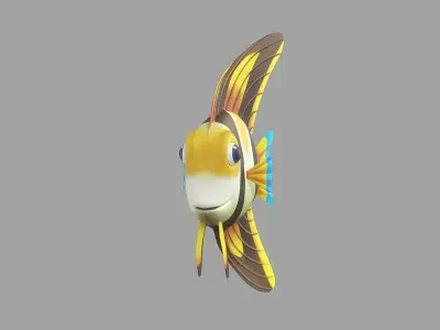 Cartoon Fish 17 Low-poly 3D model