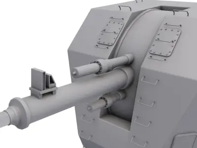 TAKOM 2189 Naval Gun 3D model