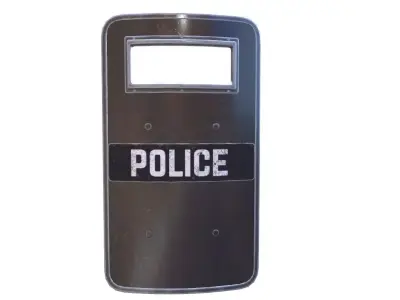 Police Ballistic Shield Low-poly 3D model