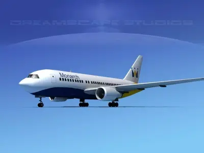 Boeing 767-200ER Monarch 3D model