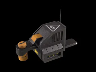 Scifi model generator Low-poly 3D model
