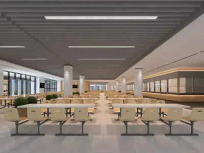 Dining Hall 3D model