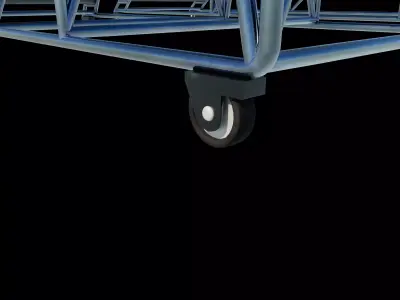 Rolling service ladder 3D model