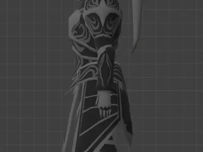 Black Knight Low-poly 3D model