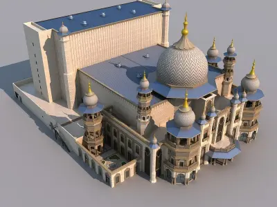 Indian temple 3D model