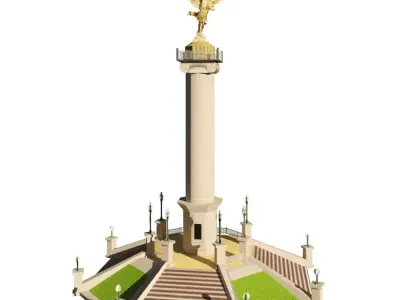 Angel chihuahua Low-poly 3D model