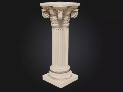 Corinthian Elegance  Classical Beauty in Architectural Detail 3D model