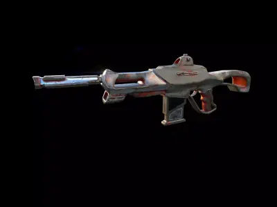 Phantom Assault Weapon Free low-poly 3D model