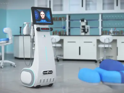 SMAS Focus Ultrasound Lifting Device White 3D model