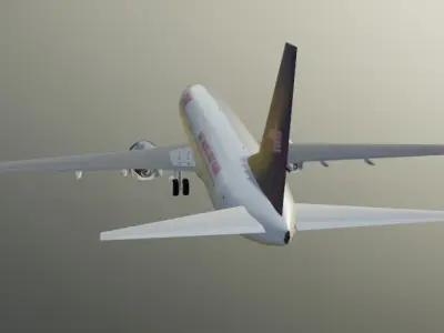 Trump Vance president Boeing  737-800 low poly Low-poly 3D model