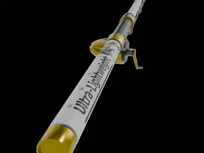 Fishing Rod Low-poly 3D model