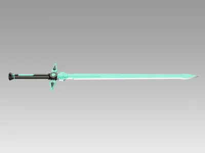 Sao Kirtos Dark Repulser Sword cosplay prop weapon 3D model