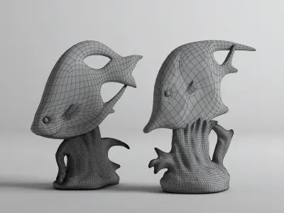 go-fish suviner Low-poly 3D model