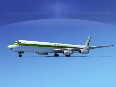 Douglas DC-8-63F ARCA Columbia 3D model