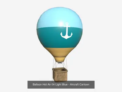 10 Balloon Hot Air Collection - Aircraft Cartoon 