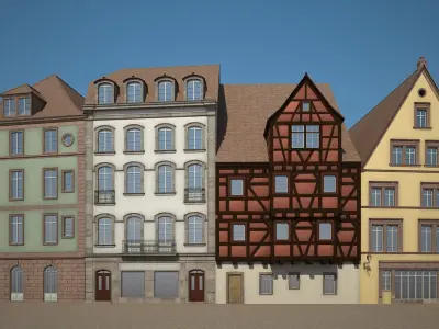 Medieval Houses IV 3D model