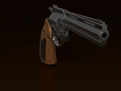 Colt Python Revolver 3D model