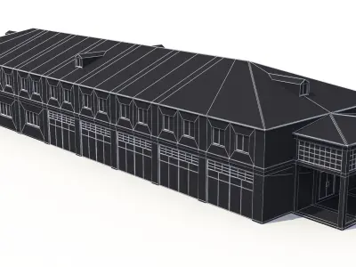 5 Industrial Buildings Collection 3D model purchase