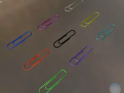 Clip8 Low-poly 3D model