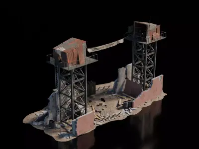Warzone - Makeshift Entrance 3D model