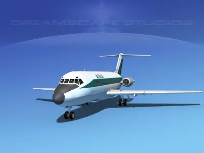 Douglas DC-9-20 Ailitalia 3D model