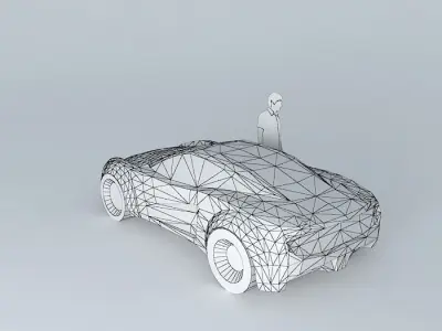 NEG super car template Free 3D model