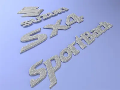 Suzuki SX4 Car Logo 3D model