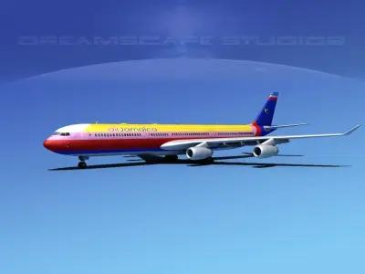 Airbus A340-600 Air Jamaica 3D model