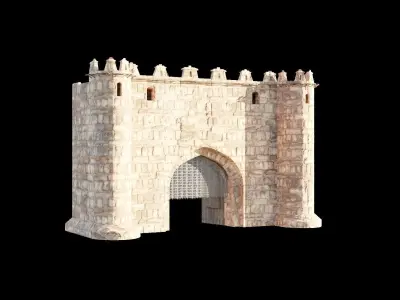 Medieval Castle Build Pack Low-poly 3D model