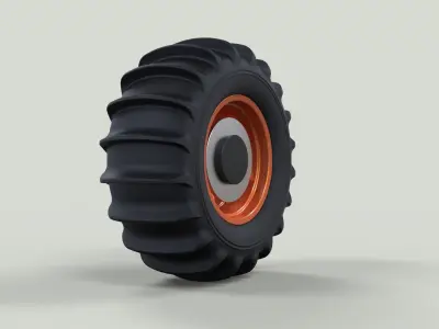 Rear wheel for Dune Buggy 3D model