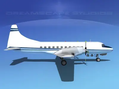 Convair CV-580 Corporate 11 3D model