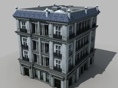 European Building 3D model
