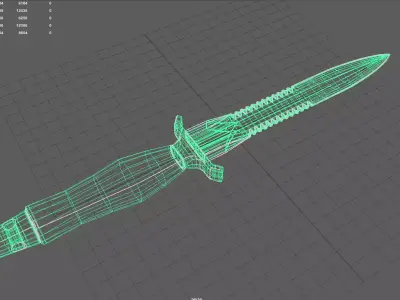 Gerber Knife 3D model
