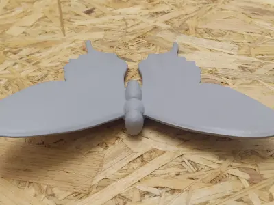 Butter Fly 3D Free 3D print model