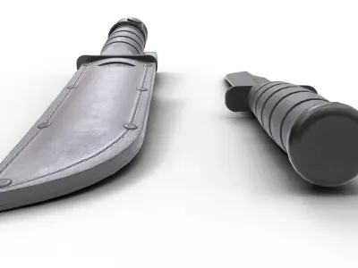 Usmc theatre made kabar Low-poly 3D model