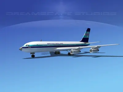 Boeing 707 British Midland 3D model