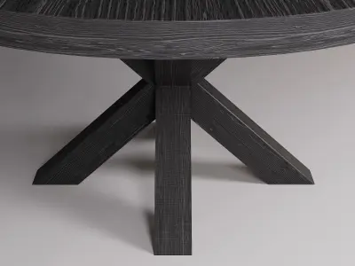 Cubano round dining table Free 3D model